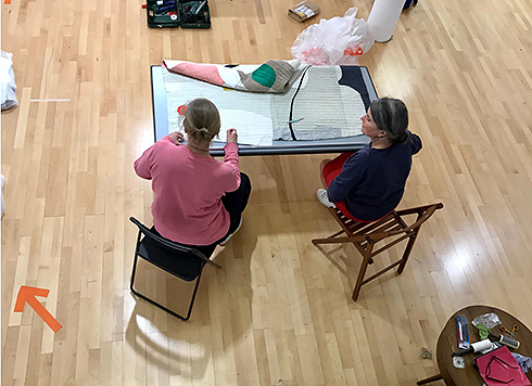 Artists at work in GPS